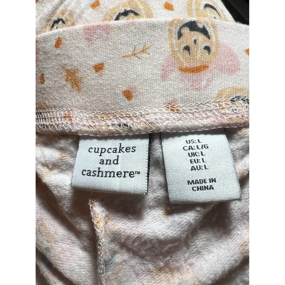 Cupcakes and Cashmere‎ Pink Cowboy Hat Pumpkin Pajama Pants Womens L Halloween